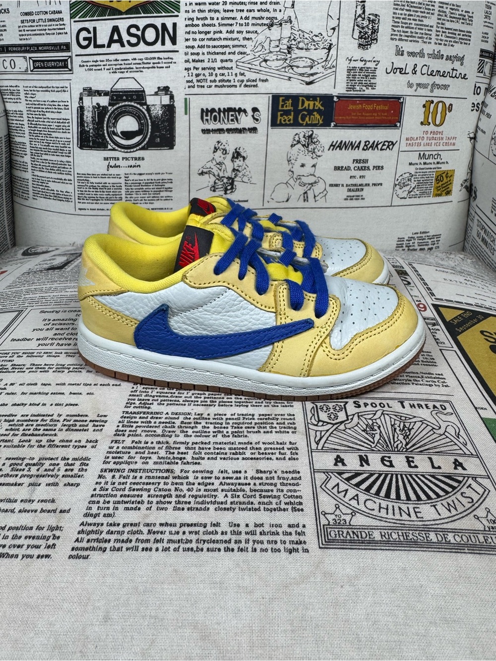 Nike Air Jordan 1 Retro Low OG SP TD Travis Scott Canary DZ5908-700 Size 10C